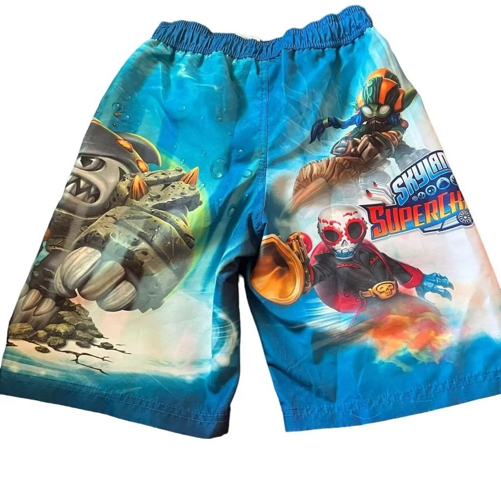 Skylanders SuperChargers Swim Trunks Board Shorts Beach Boys‎ Size Medium 8